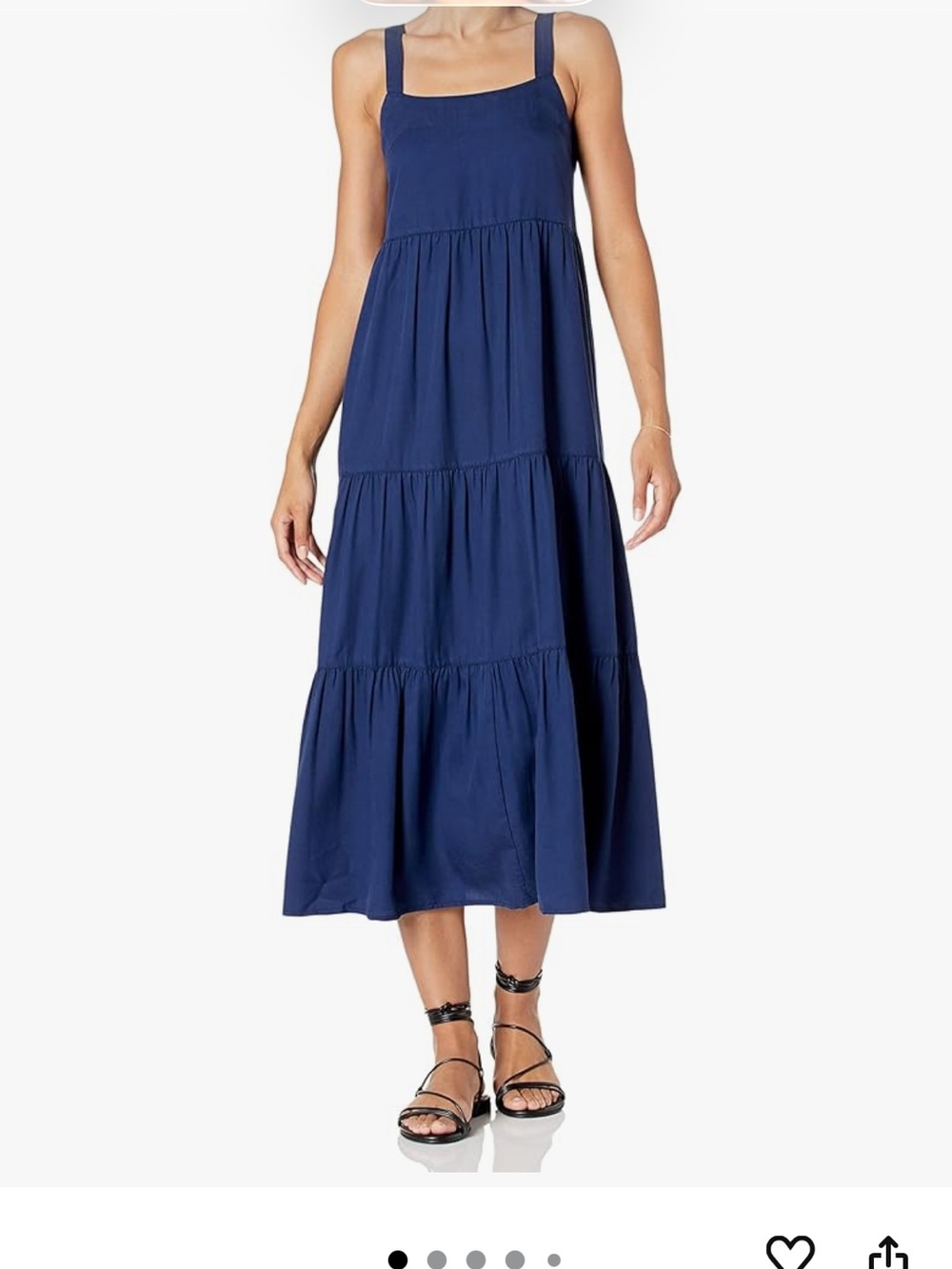 The Drop Navy blue midi dress